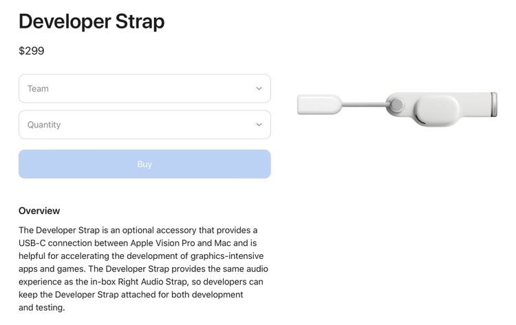Vision Pro Developer Strap