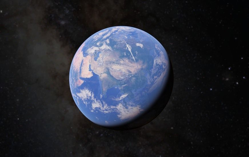 Flatearther erzürnt Google Earth zeigt nun auch am Handy den Weltraum