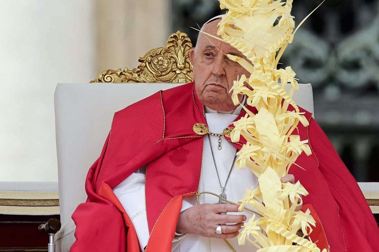 Gesundheitlich angeschlagen, und das ausgerechnet vor Ostern: Papst Franzikus am Palmsonntag.