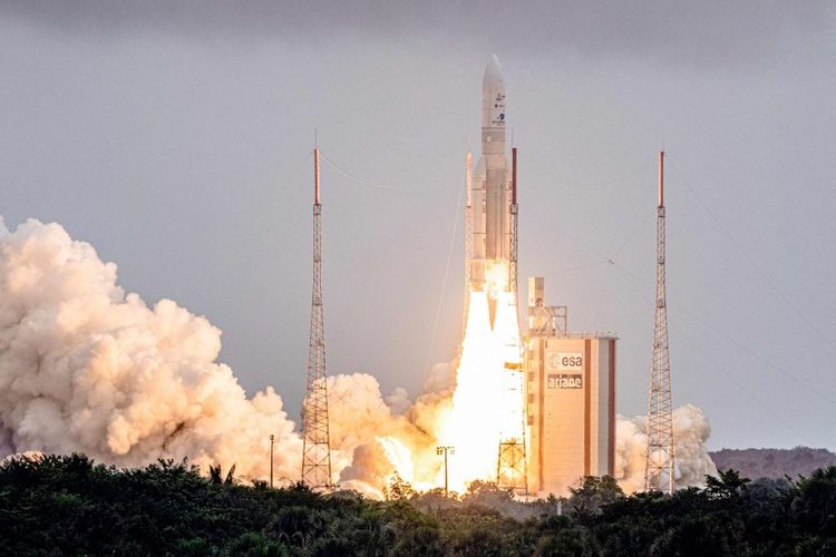 Ein Bild aus besseren Zeiten: Start einer Ariane 5 im Dezember 2021.