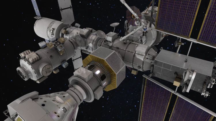 Die geplante Station Lunar Orbital Platform-Gateway soll den Mond umkreisen
