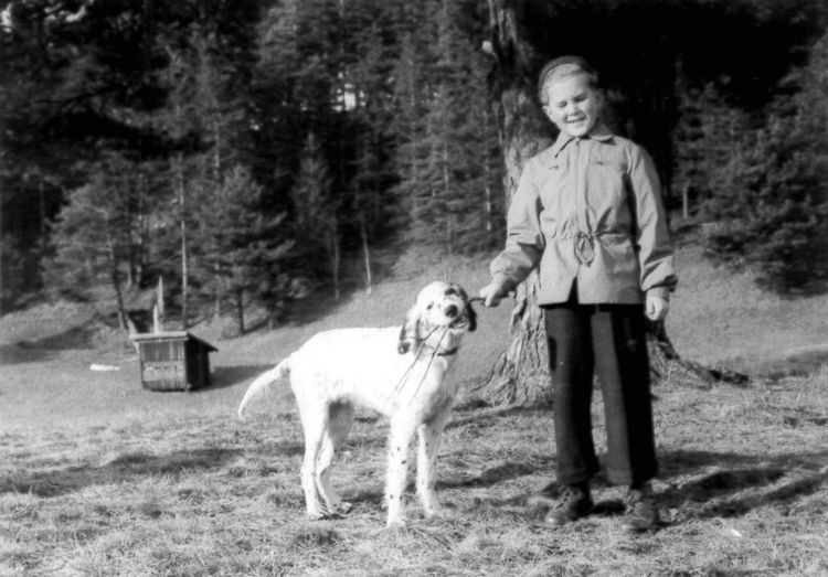 Alexander Van der Bellen im Alter von acht Jahren in Tirol.