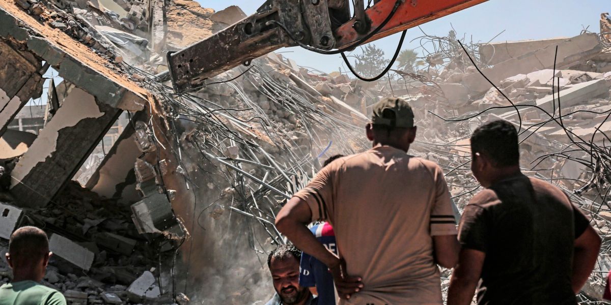 Viele Tote und Verschüttete nach Gebäudeeinsturz in Gaza