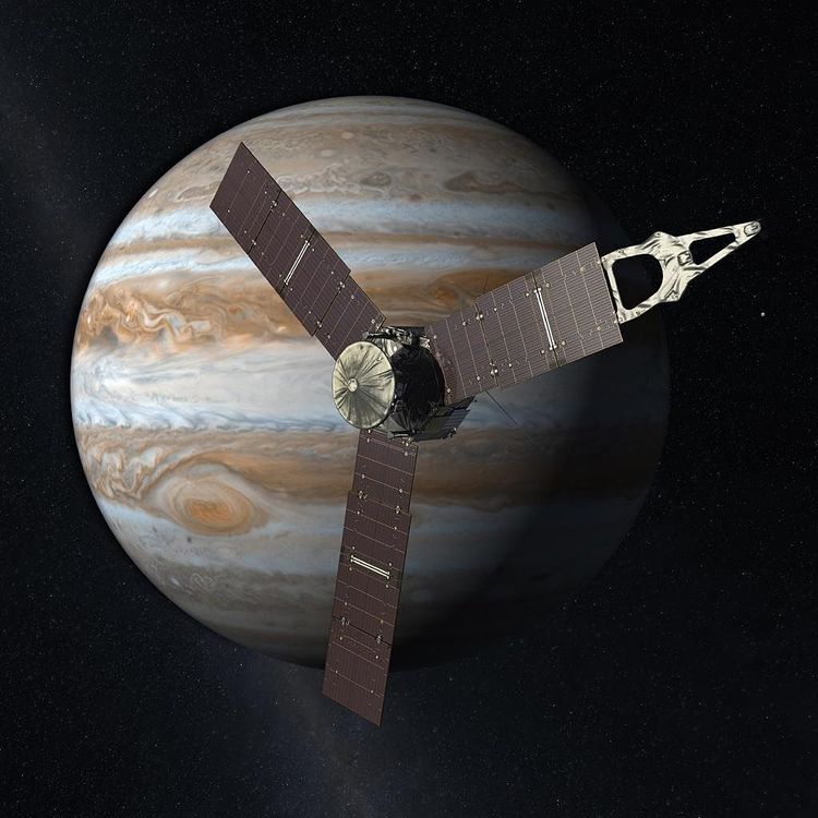 Nasa-Sonde Juno vor Jupiter