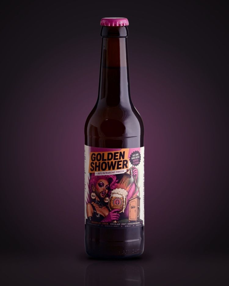 Eine Bier-Flasche mit 