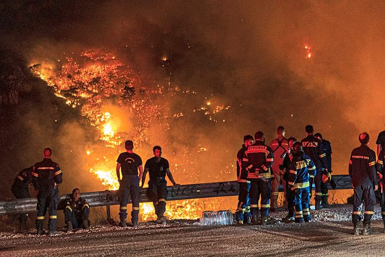 Brände Griechenland Feuerwehr