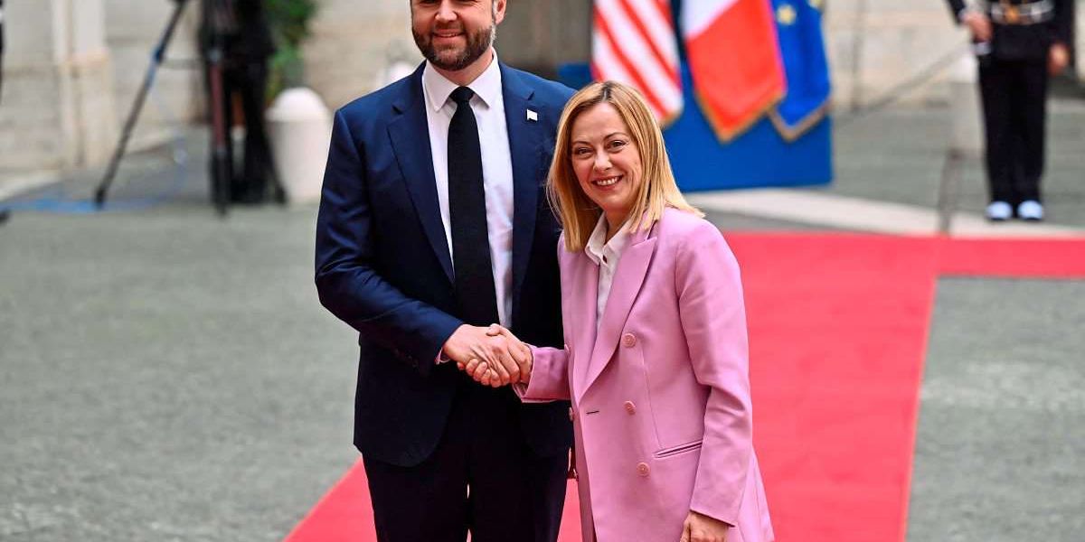 Meloni empfing US-Vizepräsident Vance in Rom