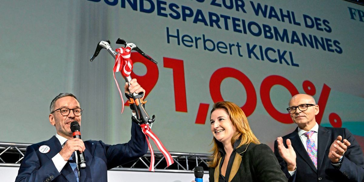Bundesparteitag Herbert Kickl mit 91 Prozent als FPÖChef
