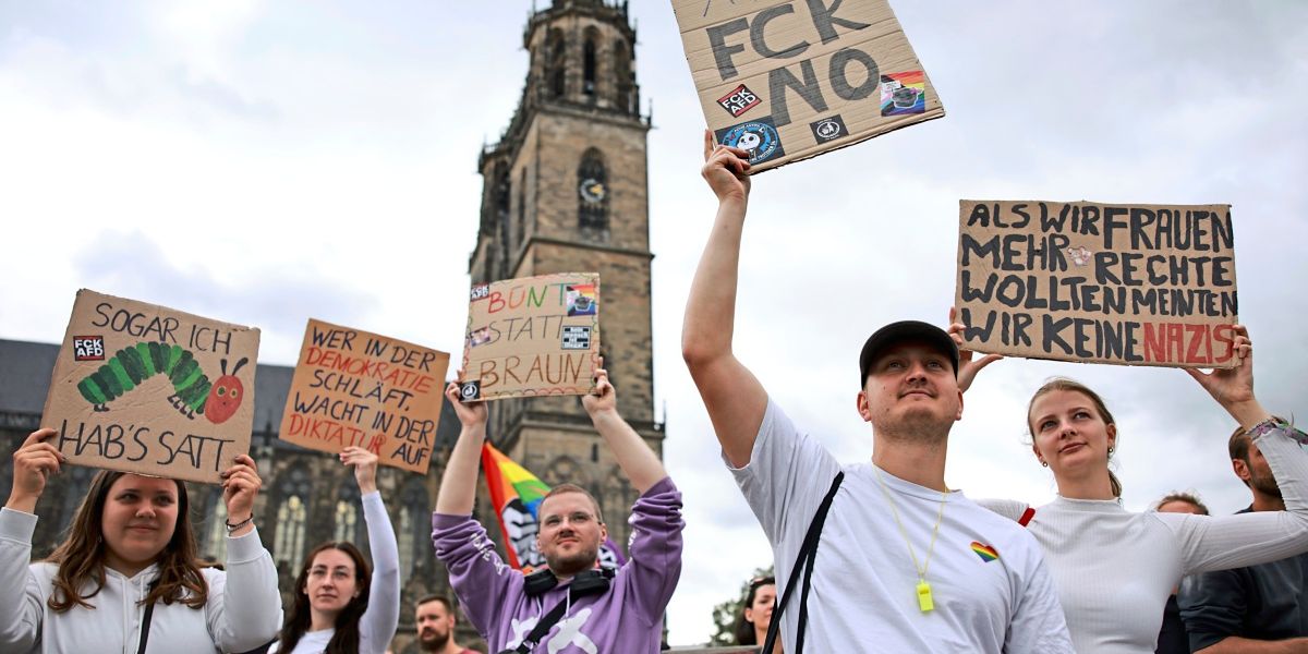 Frust über AfD-Sieg in Magdeburg: "Ich habe eine halbe Stunde ...