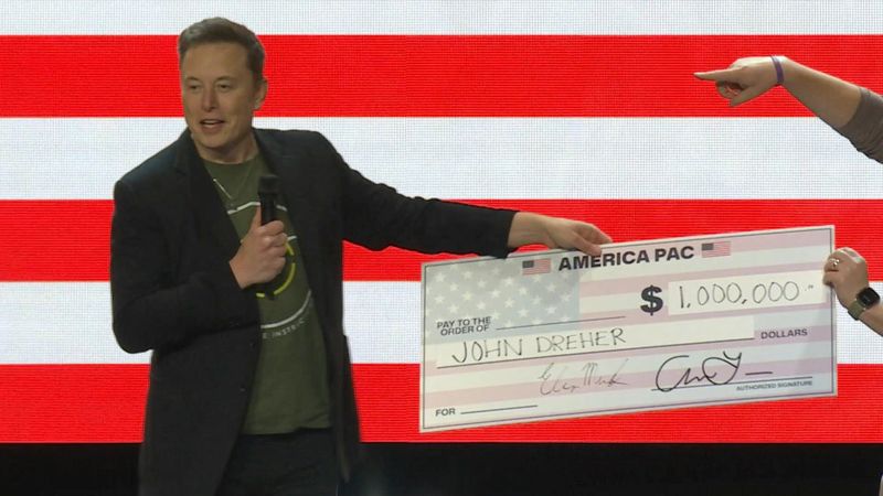 Millionenlotterie für Trump: Elon Musk verklagt