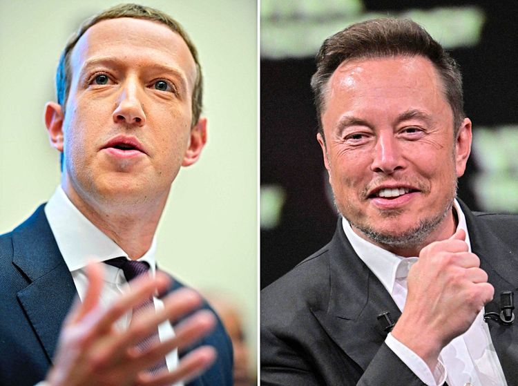 Meta CEO Mark Zuckerberg und Twitter-Chef Elon Musk