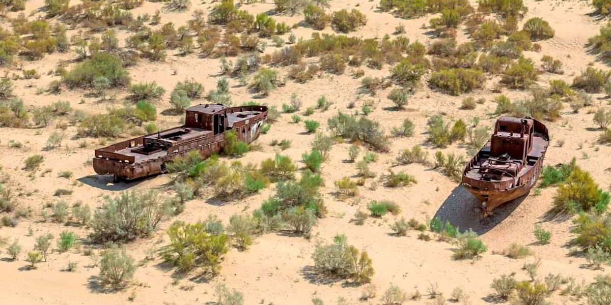 Das Austrocknen des Aralsees hat tiefreichende geologische Folgen