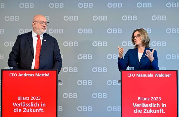 Das ÖBB-Führungsduo Andreas Matthä und Manuela Waldner.