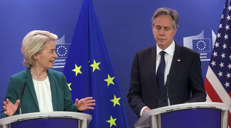 EU-Kommissionspräsidentin Ursula von der Leyen und US-Außenminister Antony Blinken