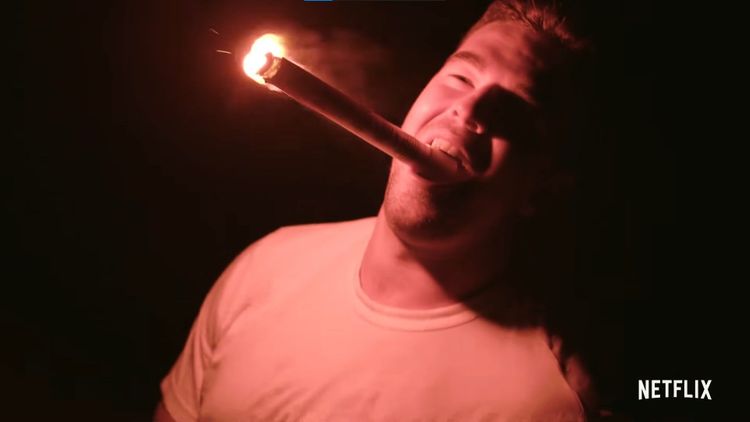 Billy McFarland auf einem Screenshot aus der Netflix-Doku