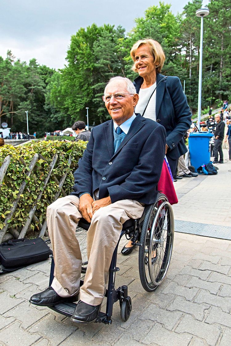 Wolfgang Schäuble mit seiner Frau Ingeborg im August 2017.