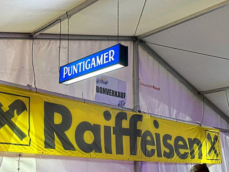 Die Raiffeisenbank und Puntigamer, ein Sinnbild für Österreich.