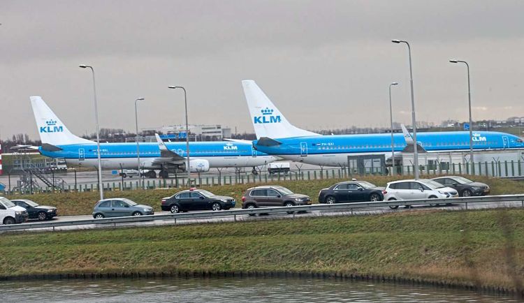 KLM-Maschinen am Flughafen Schiphol