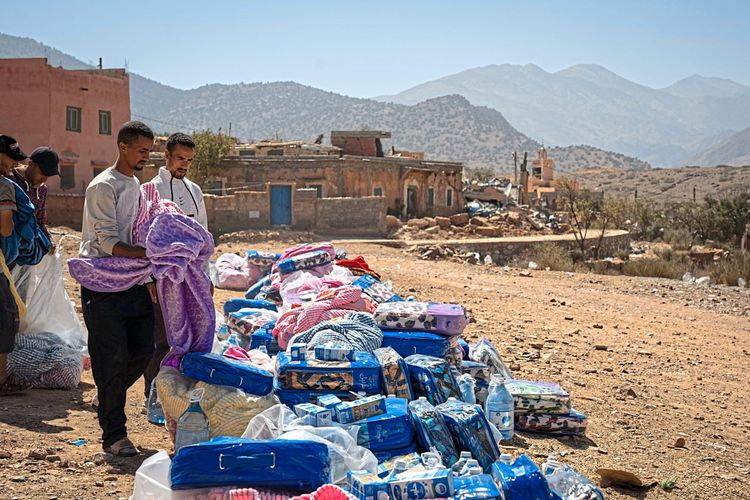 Marokko Hilfsgüter Erdbeben