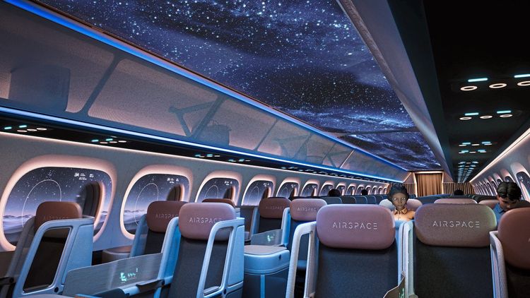 Sogar den Sternenhimmel sollen Passagiere während des Fliegens betrachten können.