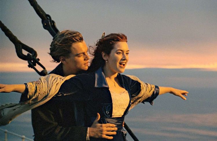 Jack (Leonardo DiCaprio) und Rose (Kate Winslet) im weltberühmten Film 