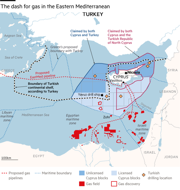 Die Gassuche im östlichen Mittelmeer ist auch eine brisante Grenzfrage International Die Gassuche im östlichen Mittelmeer ist auch eine brisante Grenzfrage International