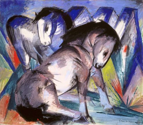 die pferde des malers franz marc bunte teure seelenwesen bildende kunst derstandard de kultur