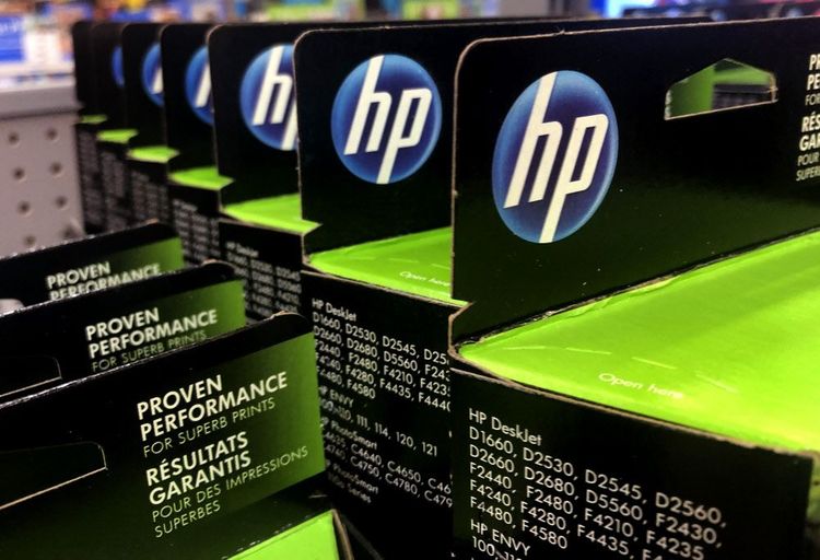 Das Bild zeigt Druckerpatronen von Hewlett-Packard (HP).