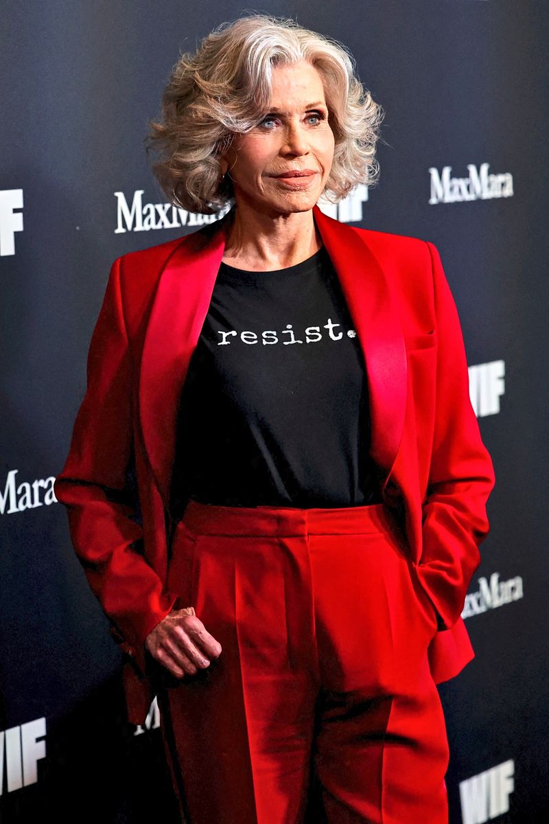 Jane Fonda denkt im Bett an Trump, Heidi Klum mag ihren "dickeren" Body