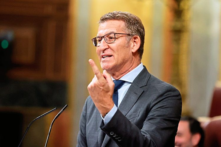 Chef der PP-Partei Núñez Feijóo im spanischen Unterhaus