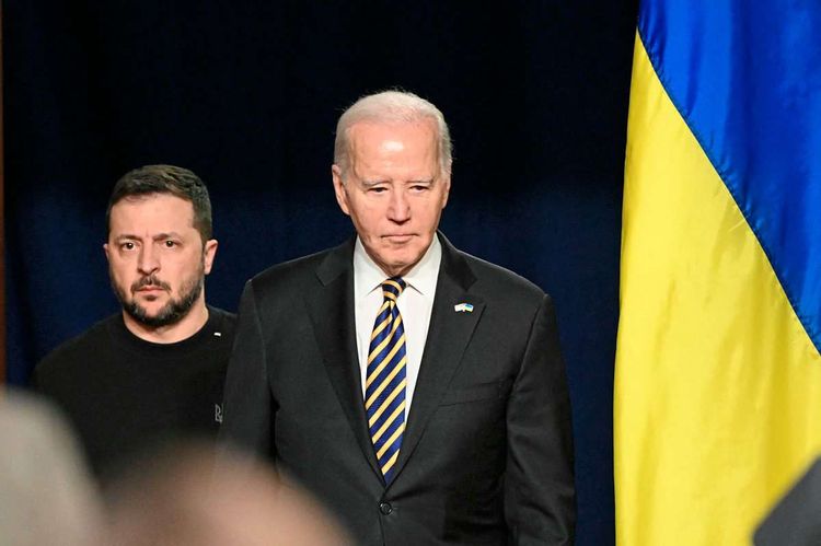 Joe Biden und Wolodymyr Selenskyj im Weißen Haus, Archivbild vom 12.12.2023