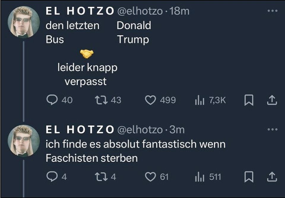 RBB Trennt Sich Nach Trump-Tweet Von "El Hotzo" Sebastian Hotz - Etat ...