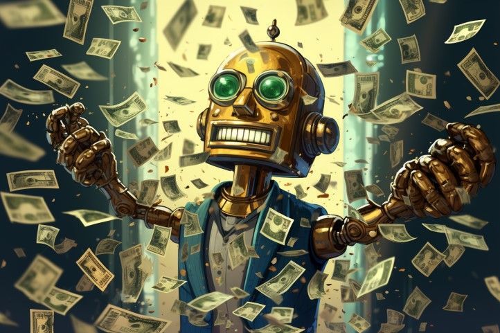 Roboter mit Geld