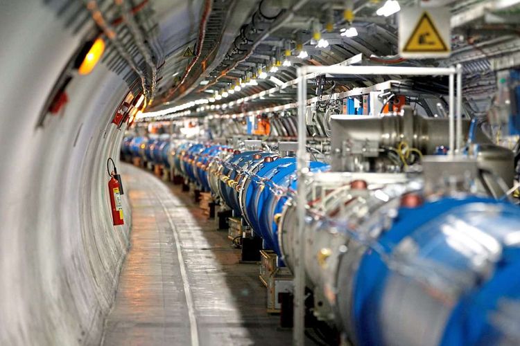 Tunnel des Teilchenbeschleunigers LHC