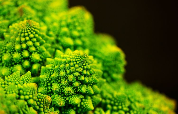 Detailaufnahme von Romanesco.