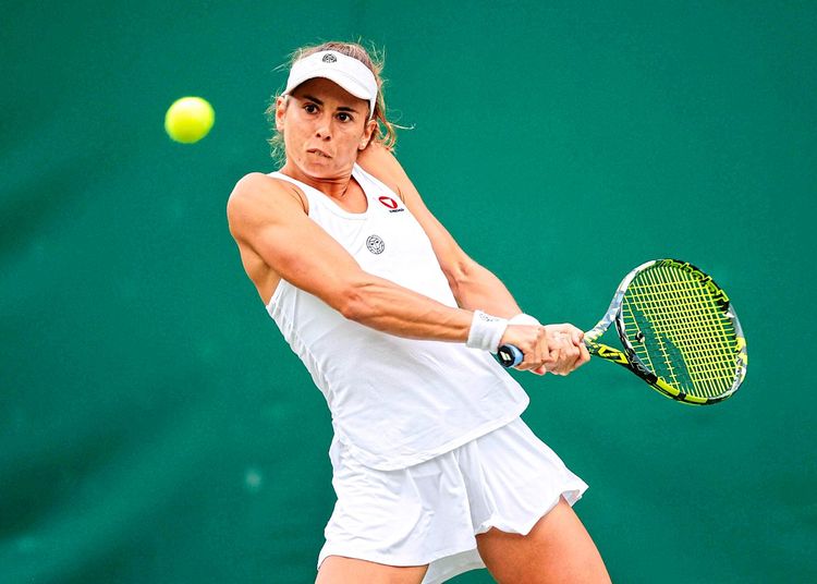 Julia Grabher in Wimbledon.