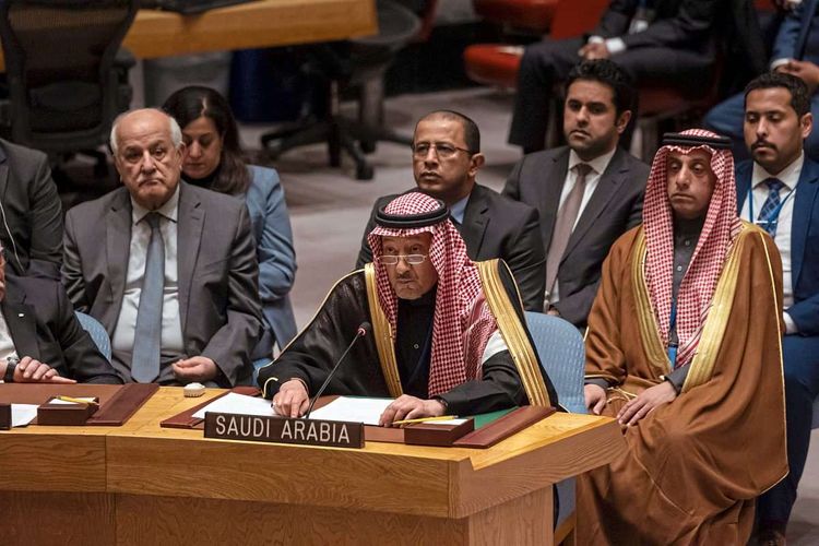 Der saudische Vizeaußenministers Walid El-Khereiji beim Uno-Sicherheitsrat.