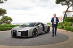 Audi Nuvolari, Träger eines legendären Namens Als Supersportwagen beerbt er den R8, und wie dieser teilt er sich die Technik mit Lamborghini – in dem Fall mit dem Hochleistungs-Plug-in-Hybrid des Temerario