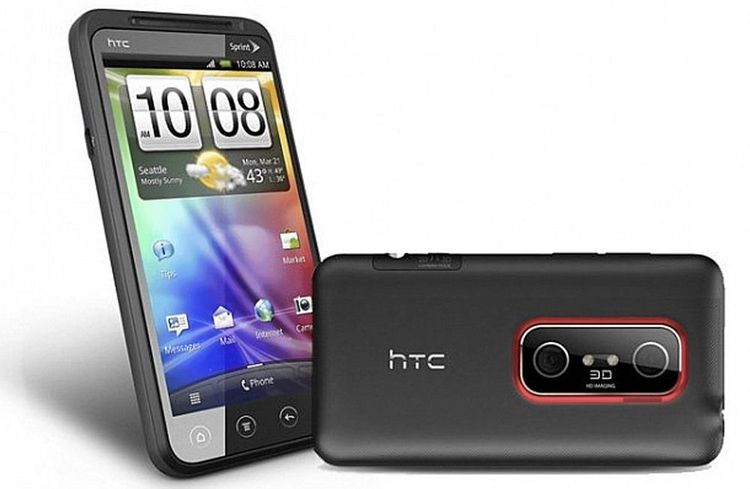 Das HTC Evo 3D-Smartphone.