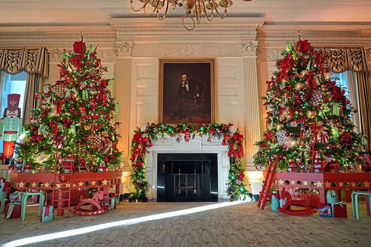 White House, Weißes Haus, Weihnachten, Deko, State Dining Room