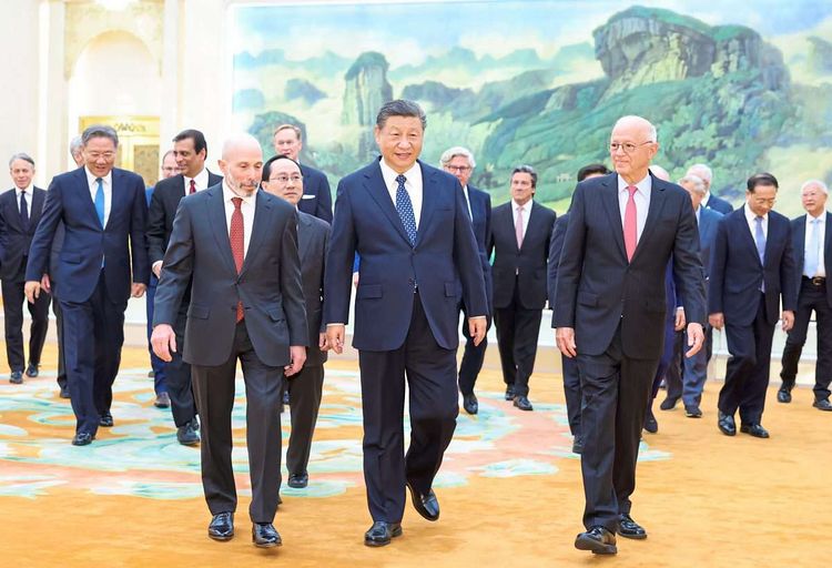 Chinas Präsident Xi trifft Vertreter der US-Wirtschaft. 