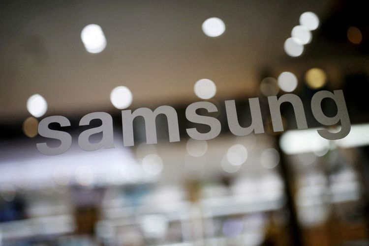 Das Bild zeigt das Logo des Elektronikkonzerns Samsung
