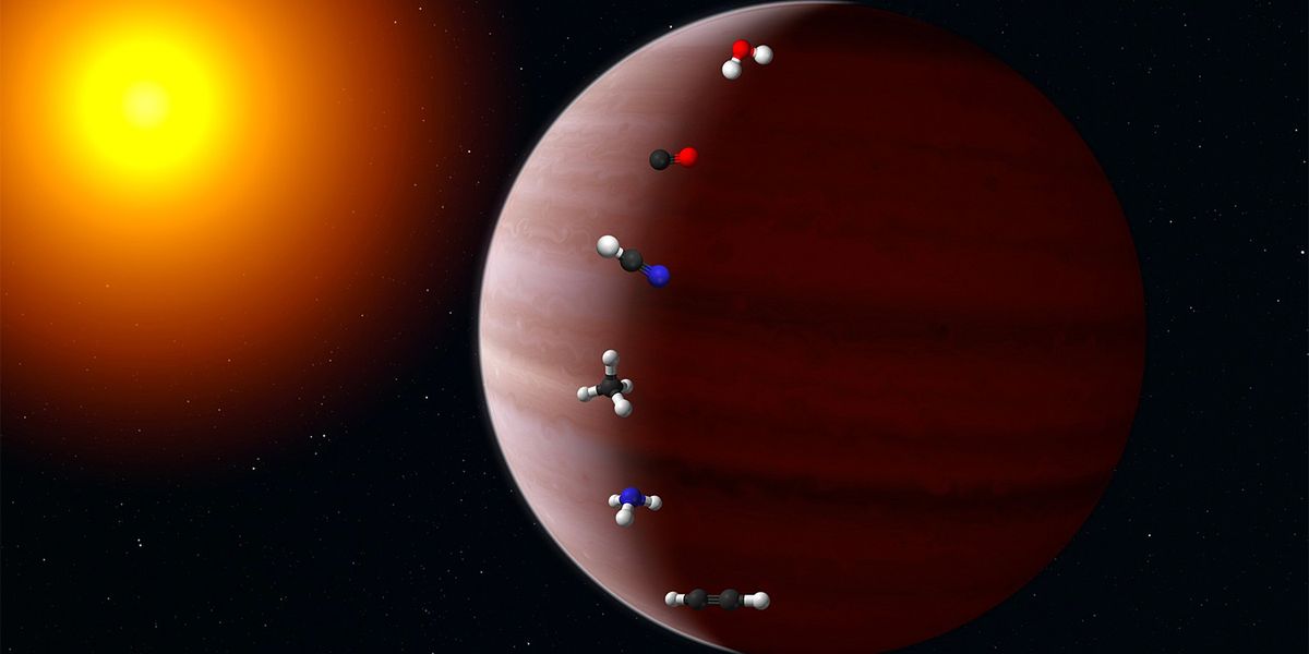Einzigartiger Blick in die Atmosphäre einer fremden Welt - Weltraum ...