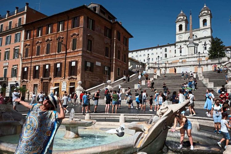 Die Spanische Treppe, ein weiterer Touristenhotspot in Rom