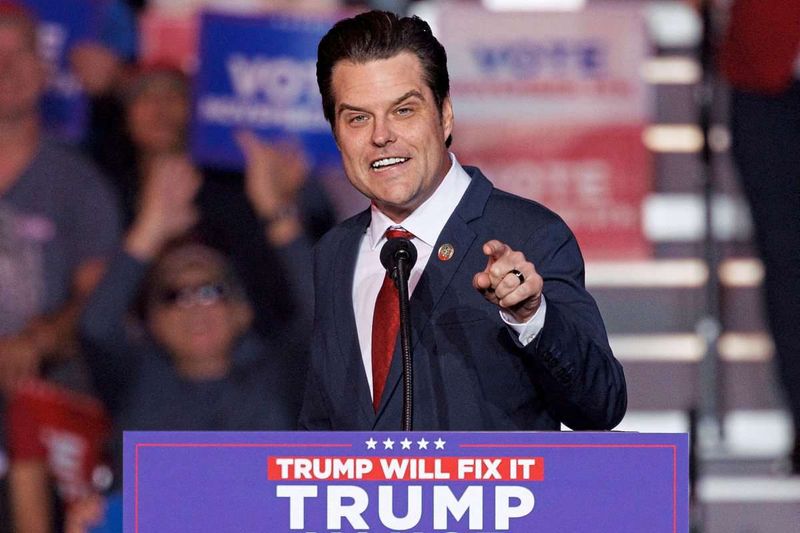 Donald Trump spielt Matt Gaetz als Bauernopfer aus