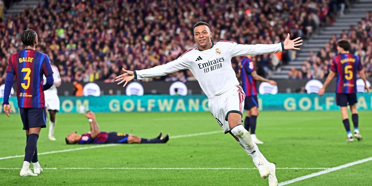 Kylian Mbappé double leads Real Madrid to 2-1 victory over Barcelona