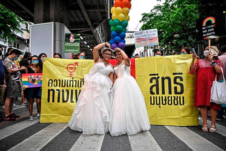 Thailand Feiern Straße Ehe für alle