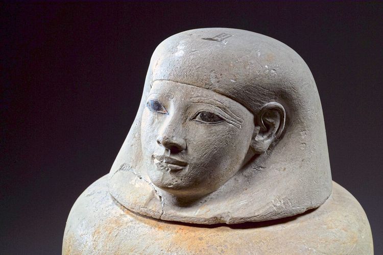 Senetnay ägyptische Mumie Bestattung Kanope