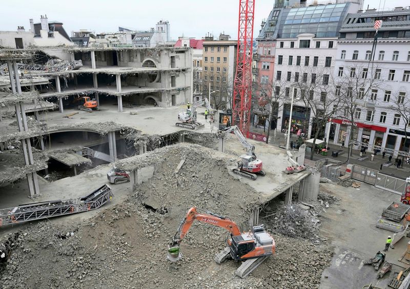 Lamarr-Rohbau in Wien fast vollständig abgerissen