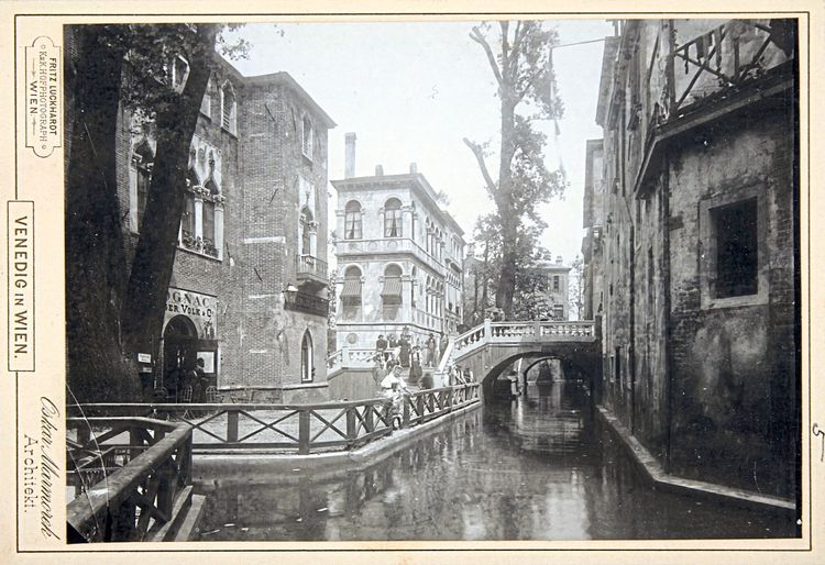 Venediger Au Prater Gondolieri venezianischer Kanal